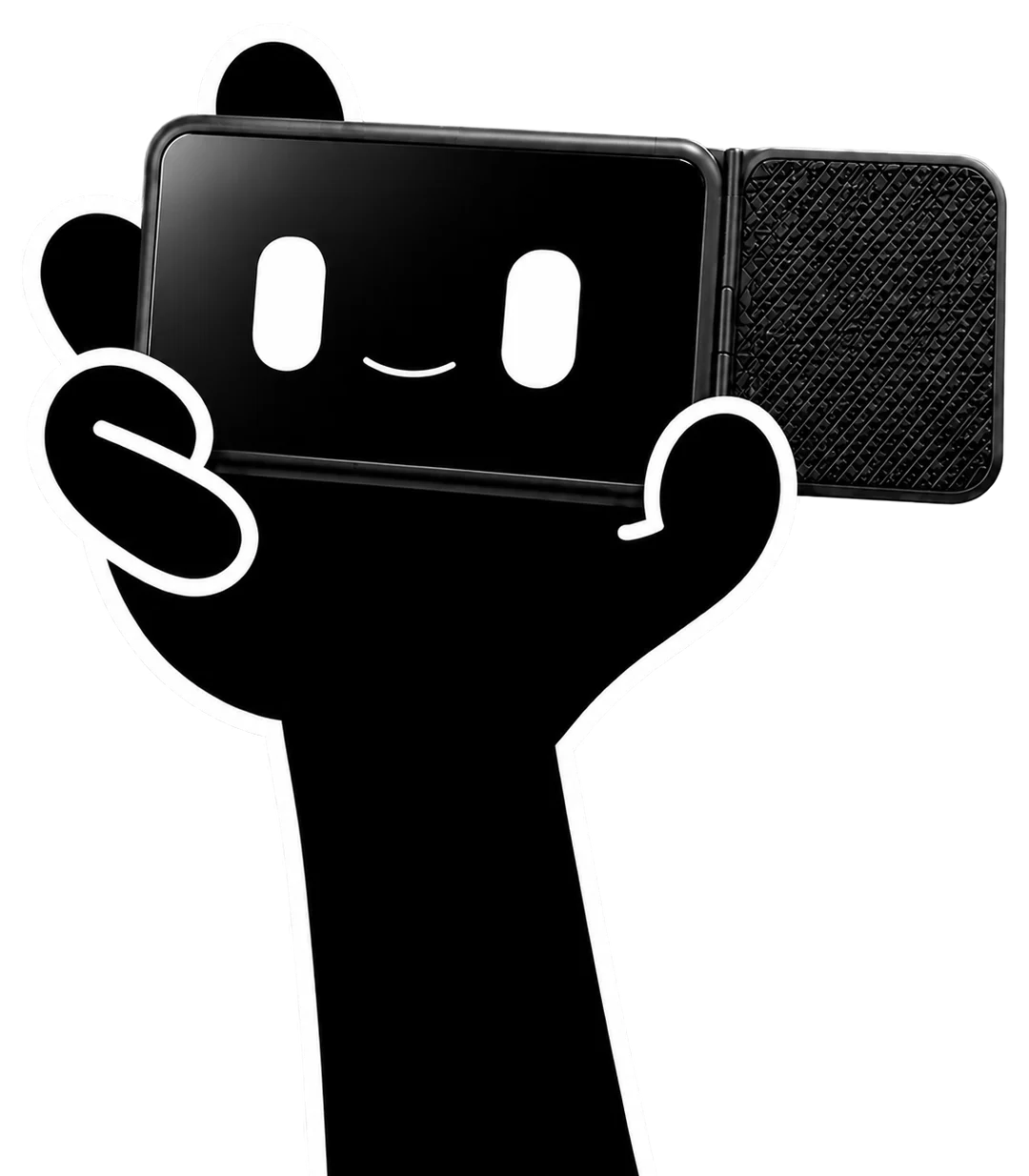Taby’s cartoon hand holding a Physical Taby